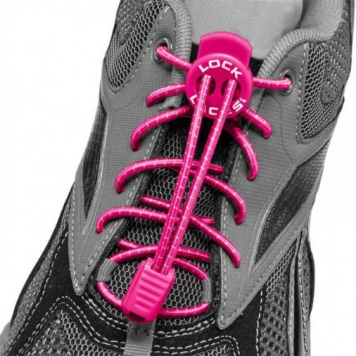 lock laces pink triathlon laces